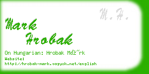 mark hrobak business card